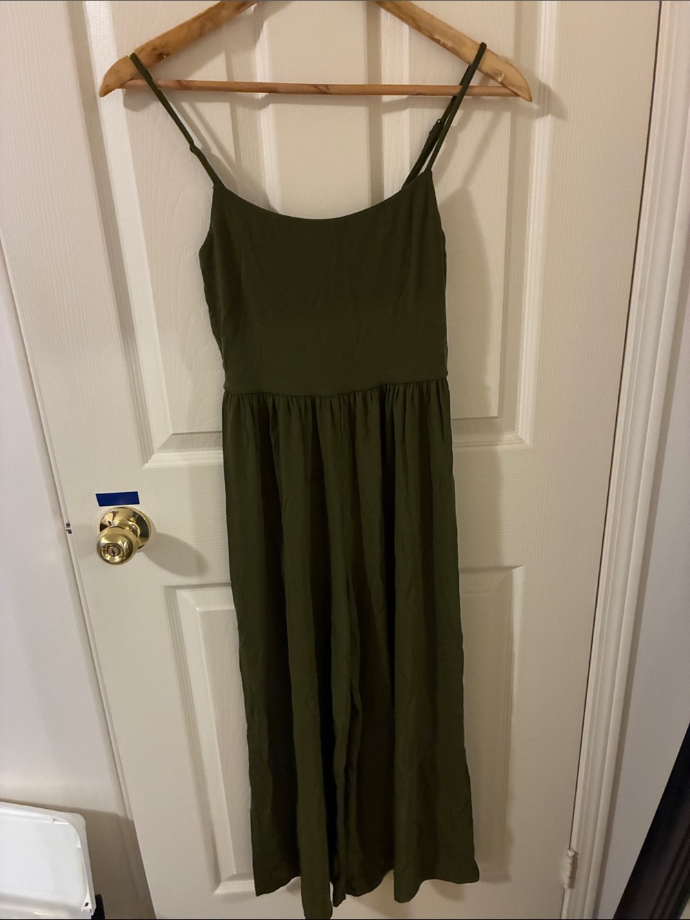 Wilfred Olive Green Spaghetti Strap Maxi Dress